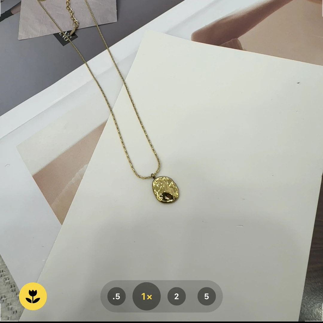 钛钢项链 【大姐店】简约肌理感气质项链