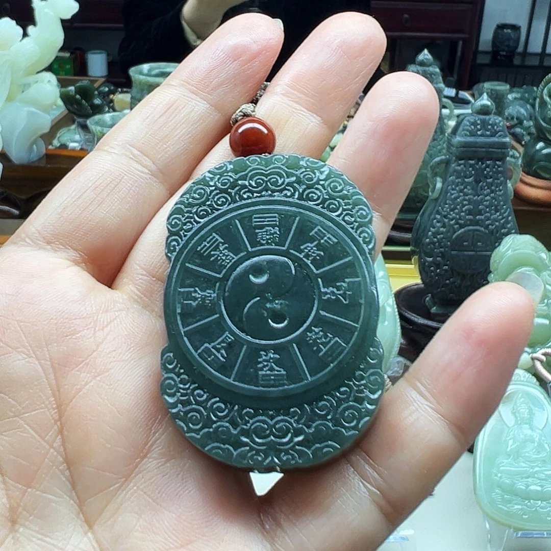 和田玉未镶嵌挂件