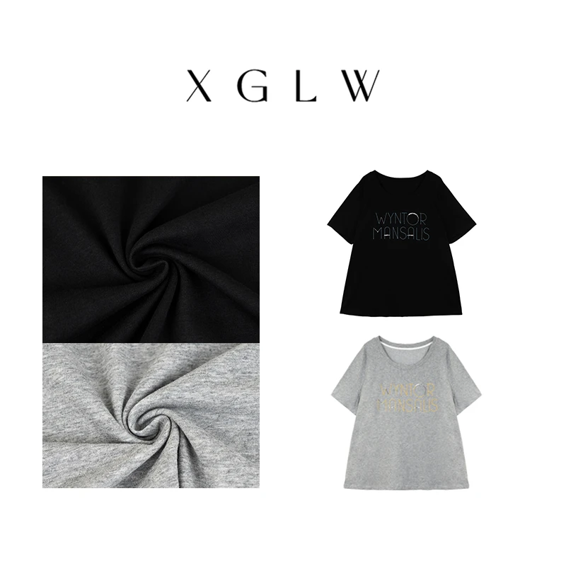 邂逅西雅图~胖MM大码显瘦宽松短袖T恤P4T0055