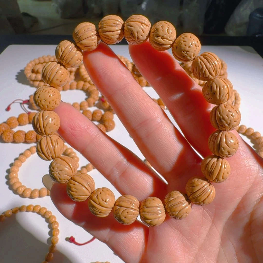 文玩核桃手串野生正圆1.2