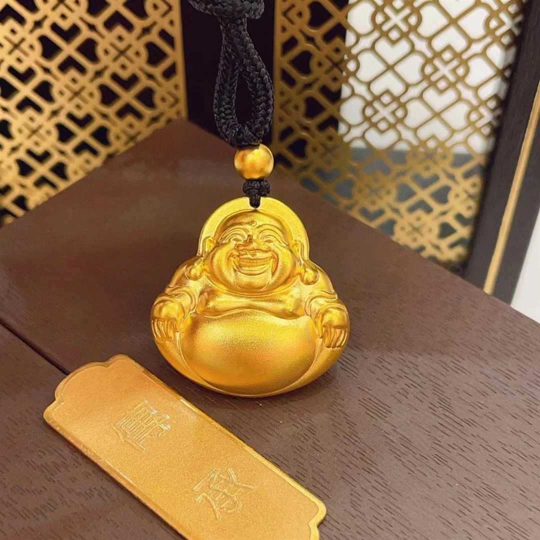 合金吊坠 铜合金吊坠精美【古法弥勒佛】吊坠 笑口常开大肚好运连连