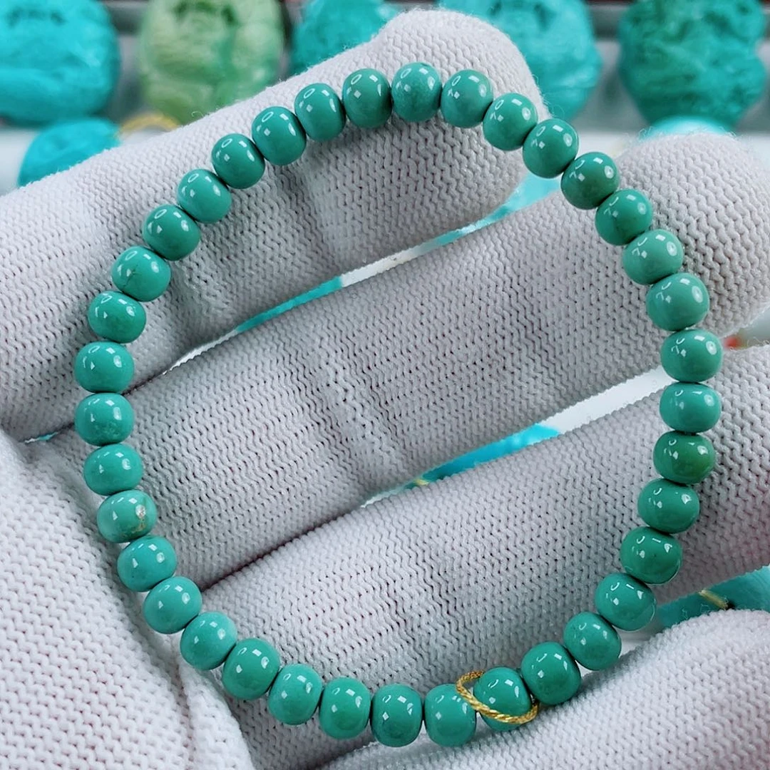 绿松石未镶嵌车挂尺寸5.2