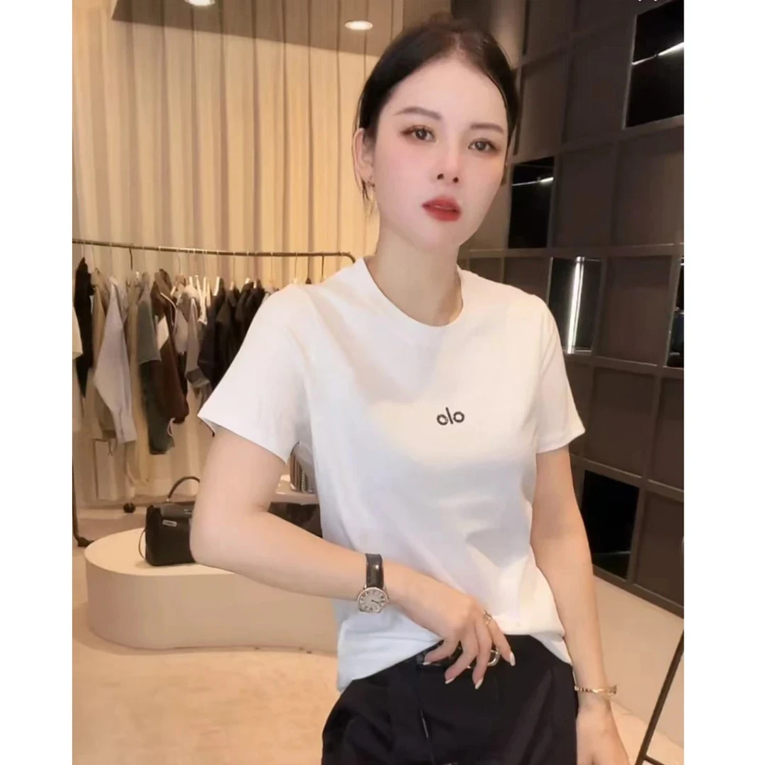 《姚家优麦汇》Y6378夏款圆领设计感时尚百搭短袖显瘦上衣款女