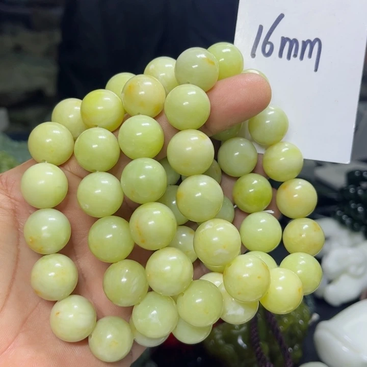 蛇纹石玉手串未镶嵌