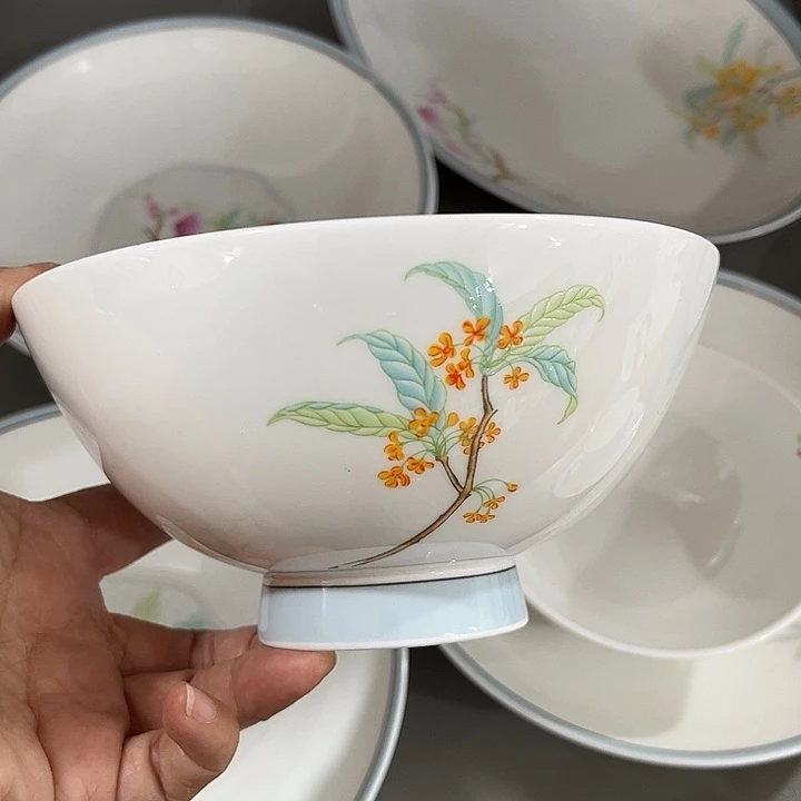 瓷片微瑕骨瓷面碗一个福桂