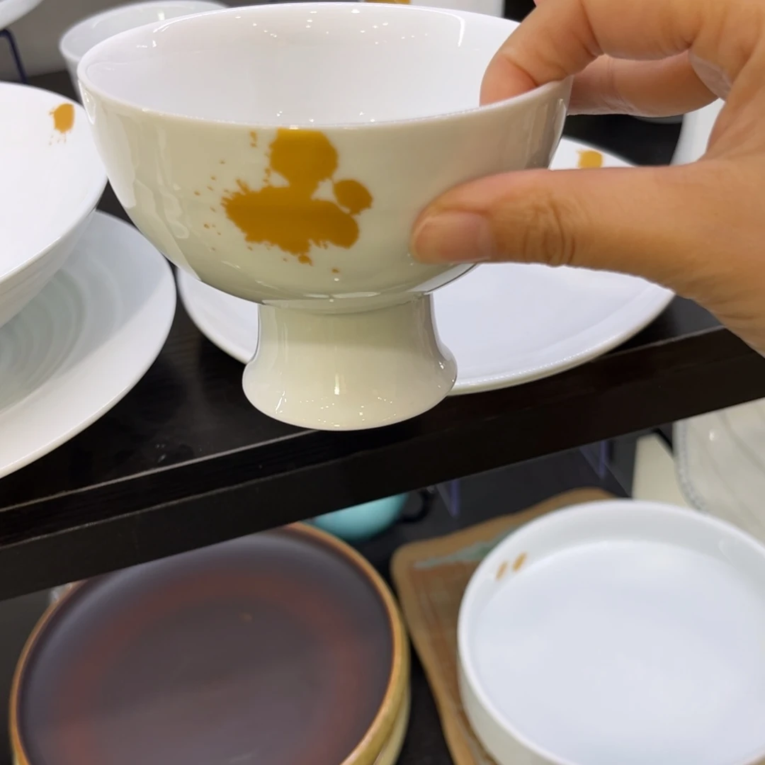 瓷景德镇粗陶复古盘碗微瑕