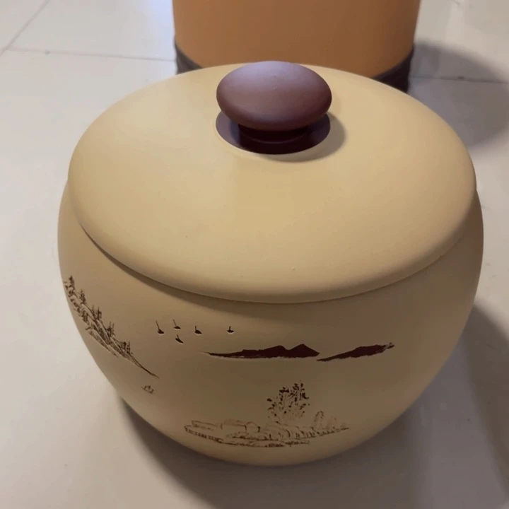 茶叶罐紫砂微瑕五饼罐