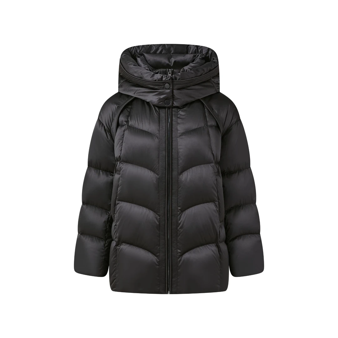 【钻石】LY “珠光”新款高蓬90白鹅绒时尚保暖百搭羽绒服6865