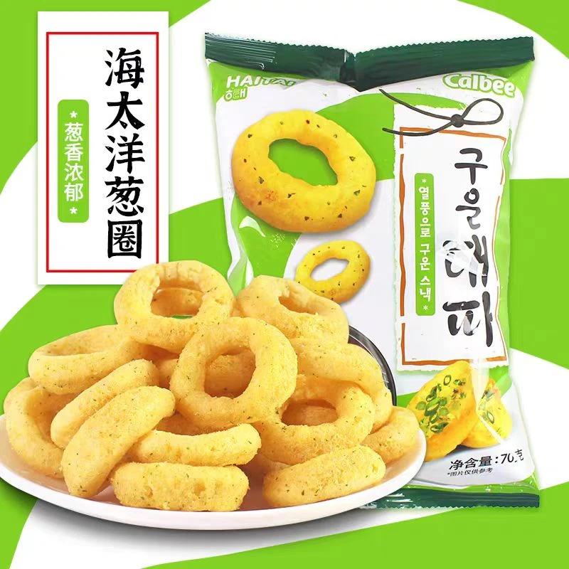 【2月5日发货】（期至25年5-7月）Calbee海太韩式洋葱圈膨化食品70g