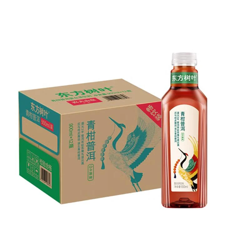 农夫山泉东方树叶青柑普洱复合茶饮料900mL*12