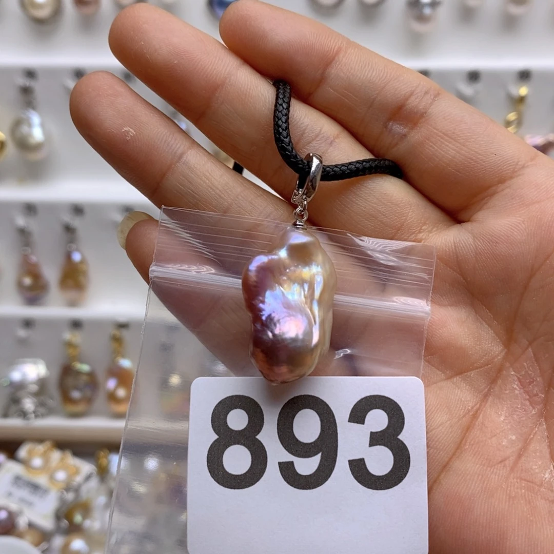 淡水珍珠颈饰银S925镶嵌893