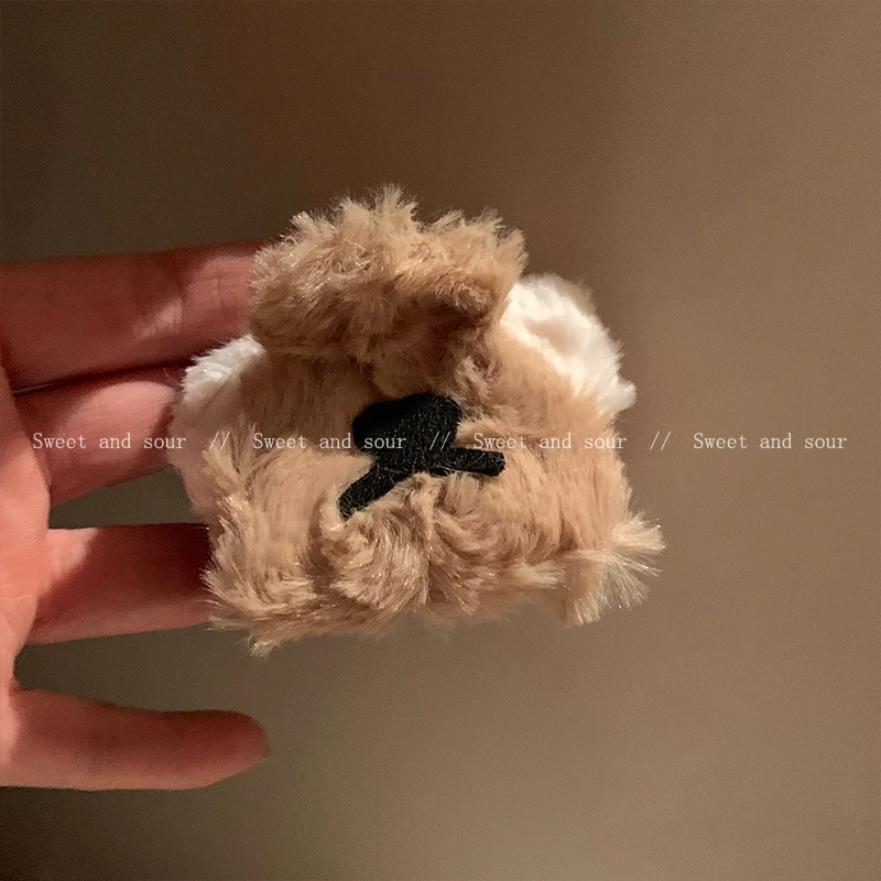 潦草小狗甜美抓夹小众百搭设计感时尚个性发夹8730-03