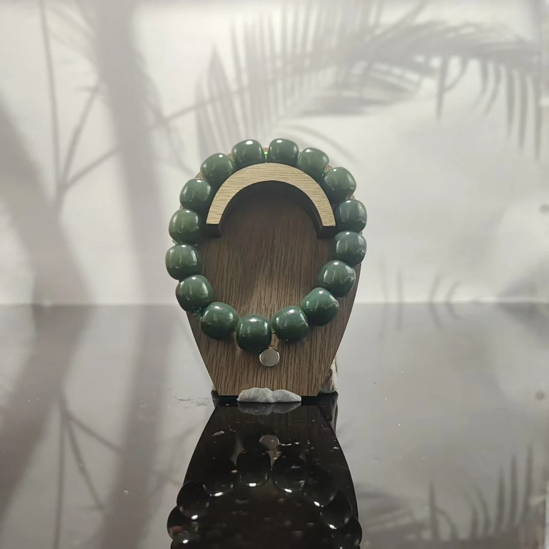 N和田玉桶珠手串（卡14）0173