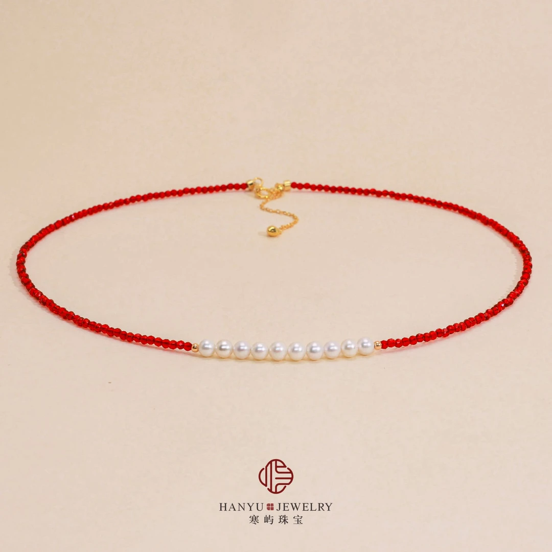 【寒屿珠宝】“鸿运当头”天然淡水珍珠项链4-5mm S925银