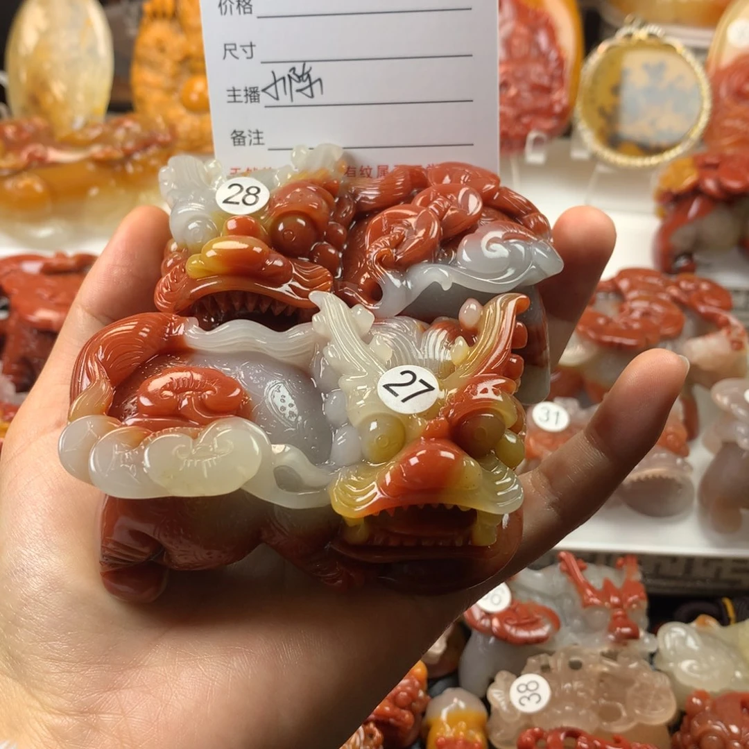 石英质玉（黄龙玉）摆件未镶嵌✨**.