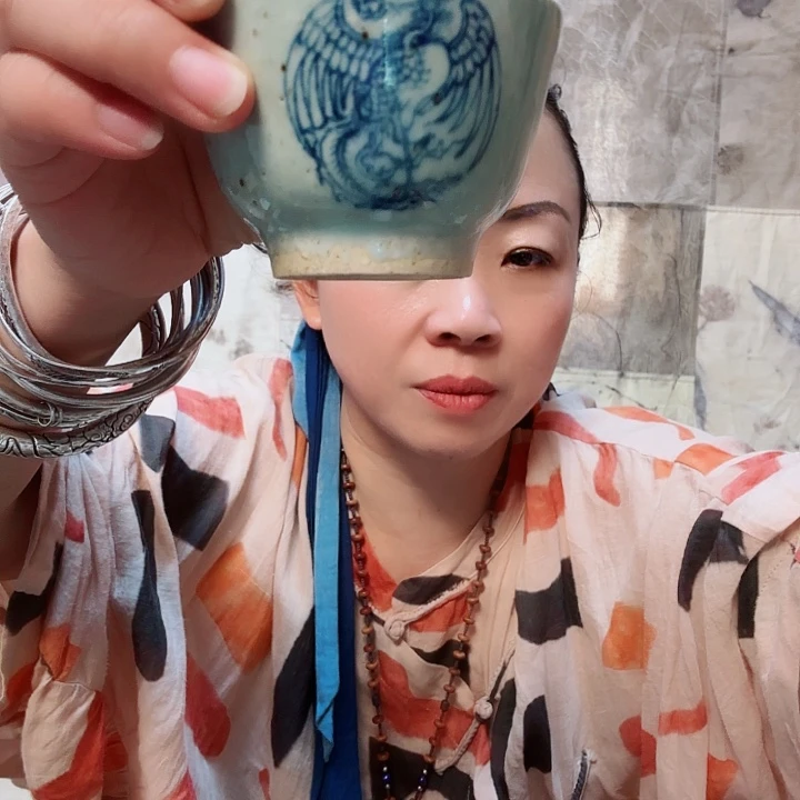 瓷杯子青花杯子杯子