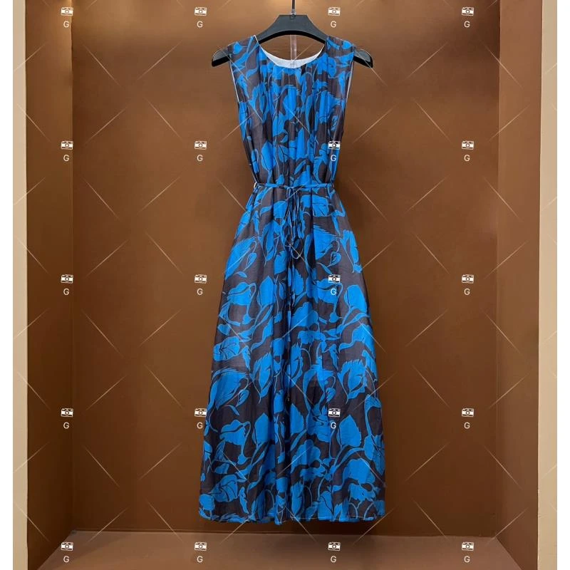 【L姐】春夏丨设计师轻奢法式印花女士连衣裙 H-335