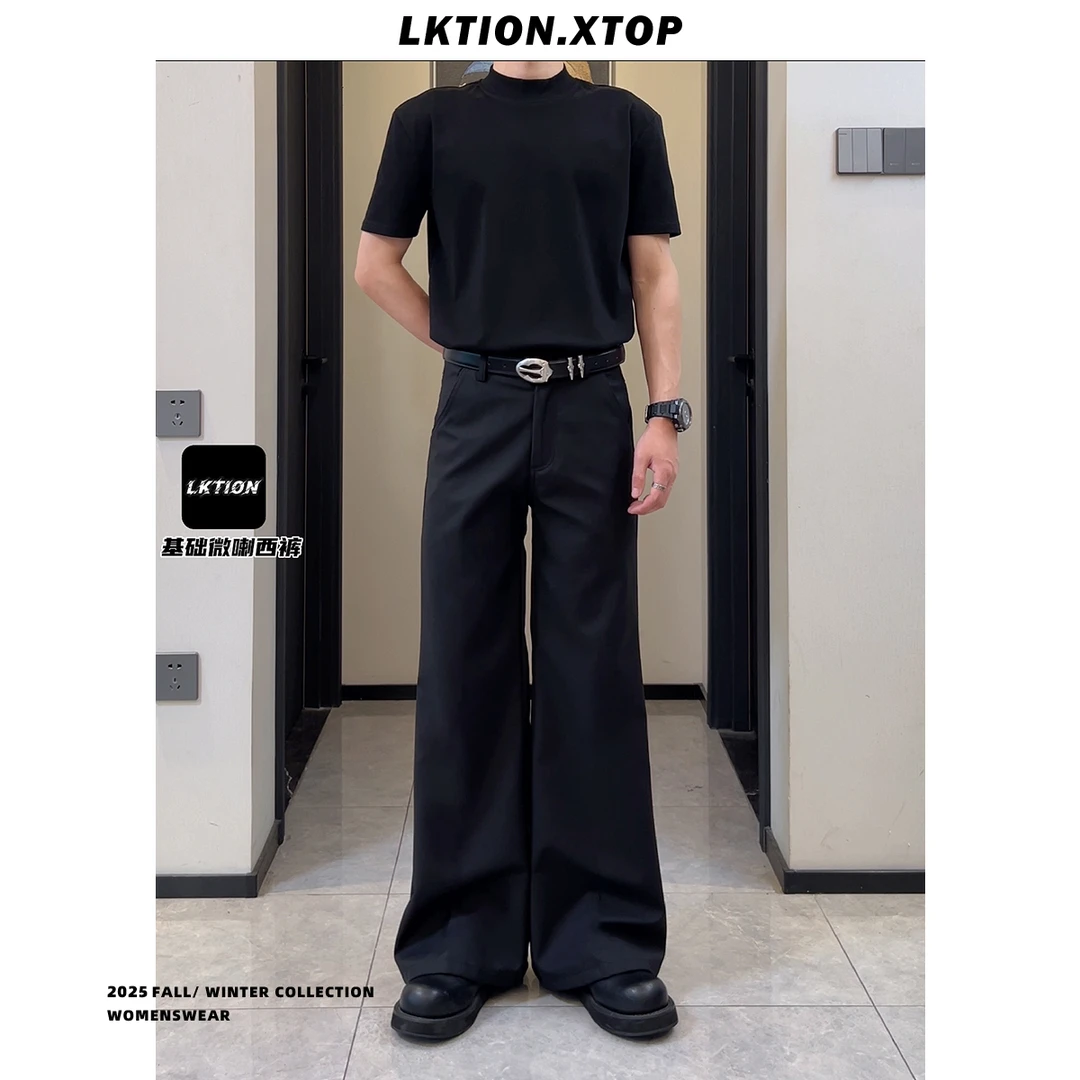 LK正品 四季时尚显瘦高腰休闲裤新款休闲百搭潮流裤子男