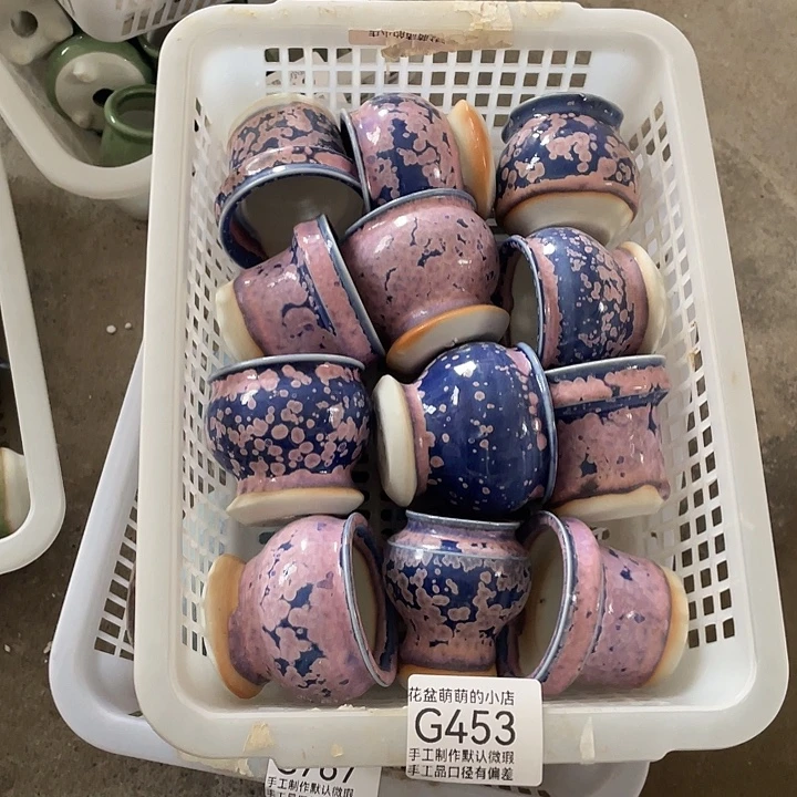 花盆紫砂453微瑕品口径3到5左右