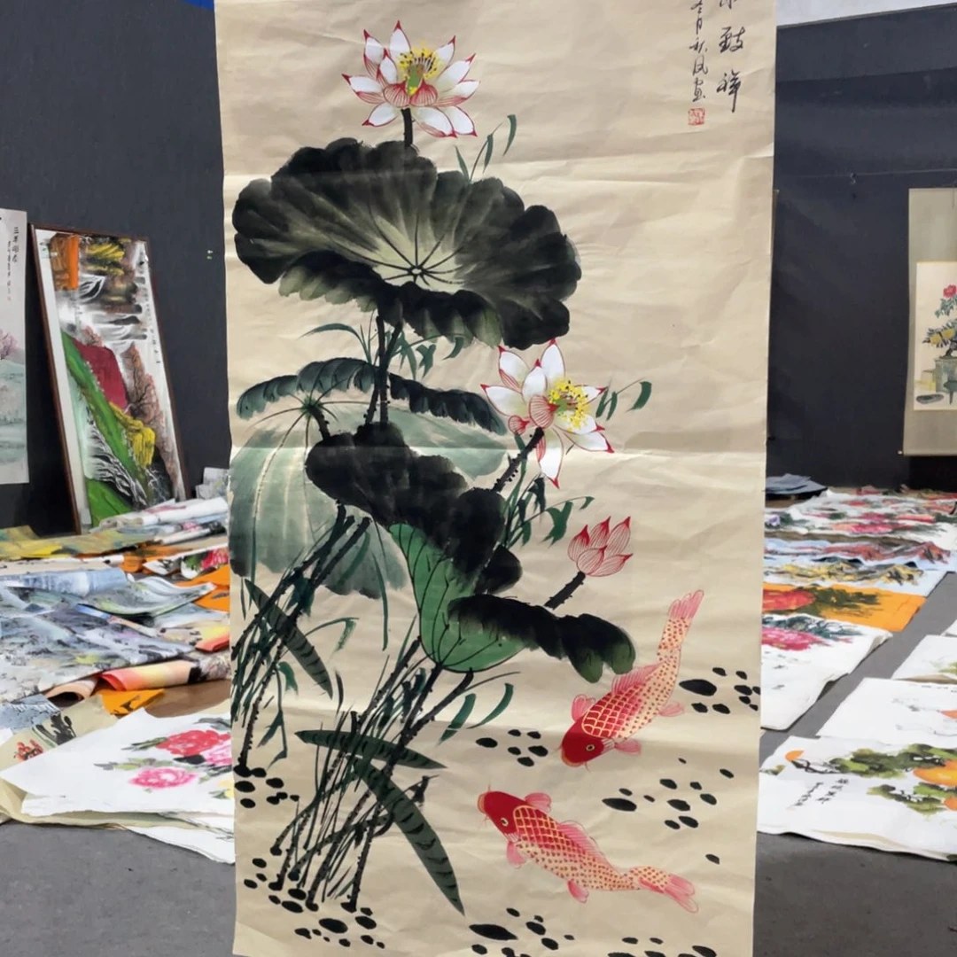 国画国画作者画心一张