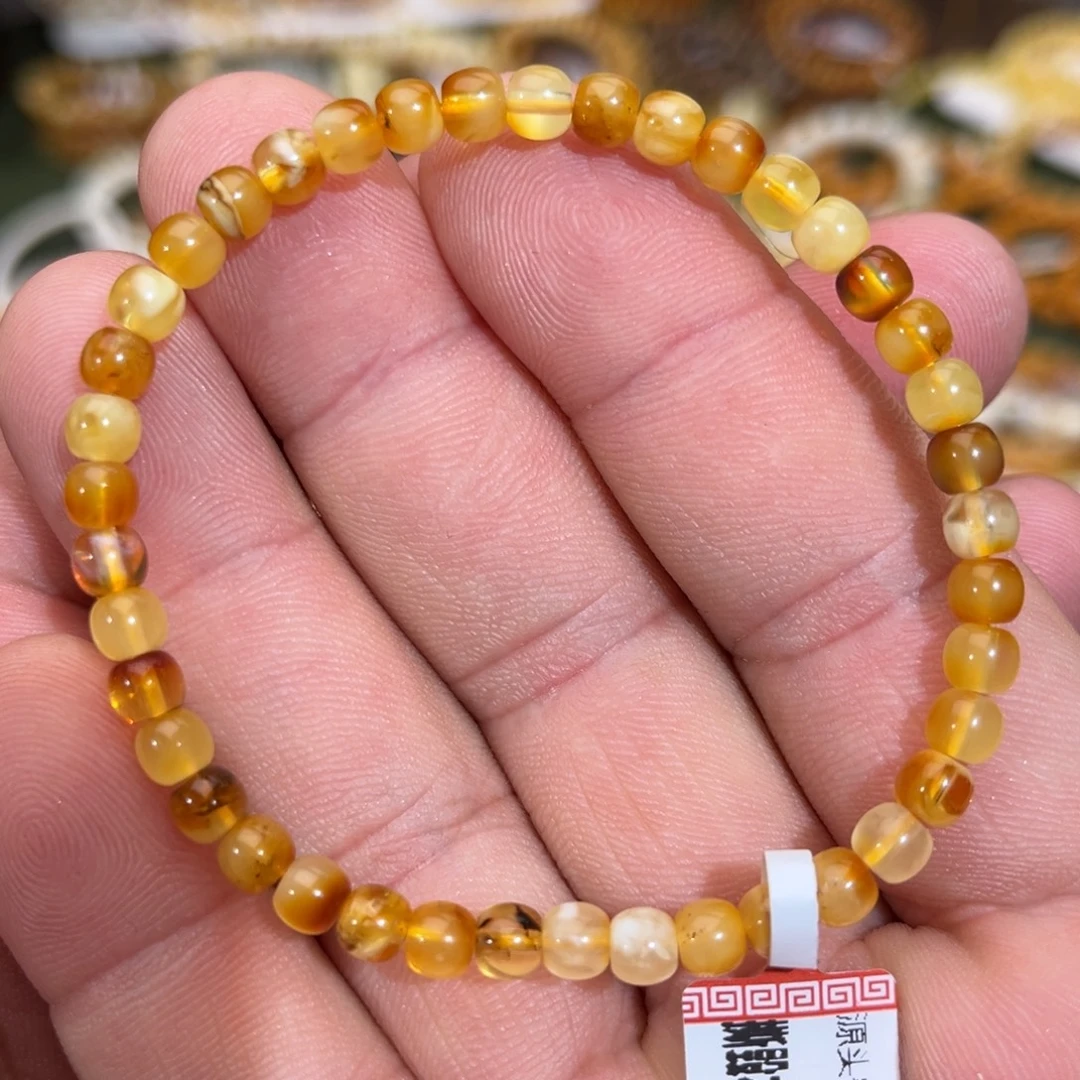 琥珀未镶嵌手链微瑕000005.0mm