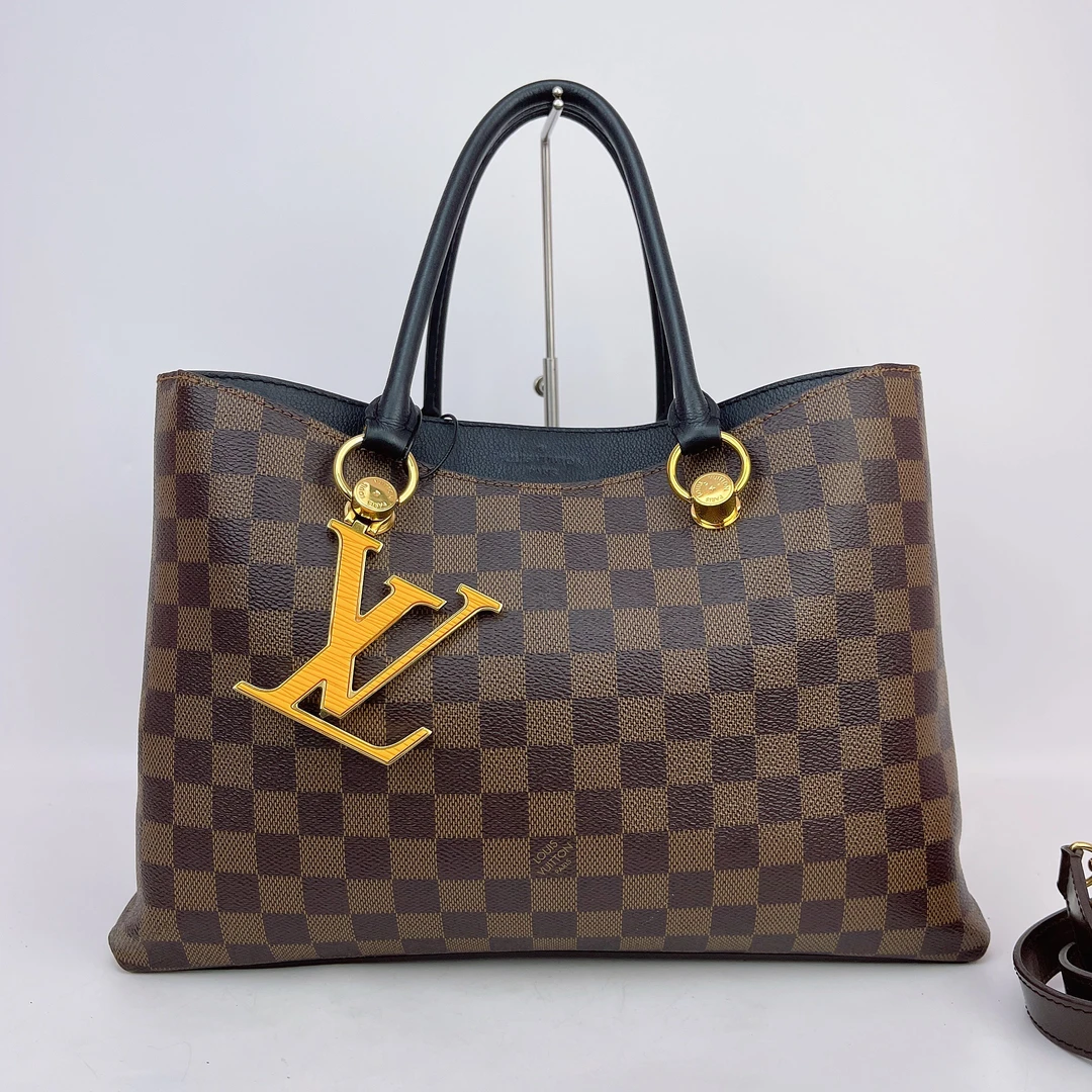 95新 LouisVuitton/路易威登 LV棋盘格单肩包底35内标DU4129 J039