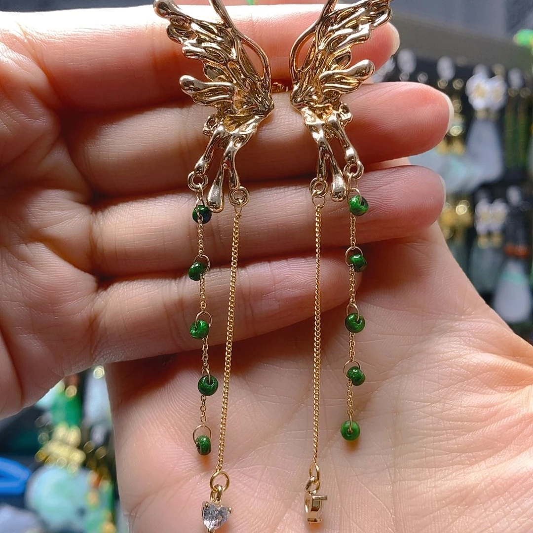 未镶嵌翡翠耳饰翡翠