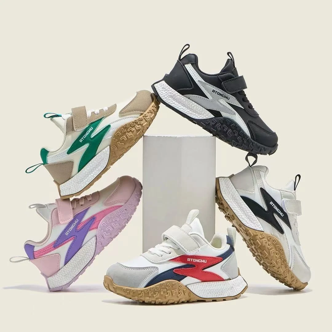 儿童春秋中大童软底男童运动儿童百搭透气女童运动鞋718