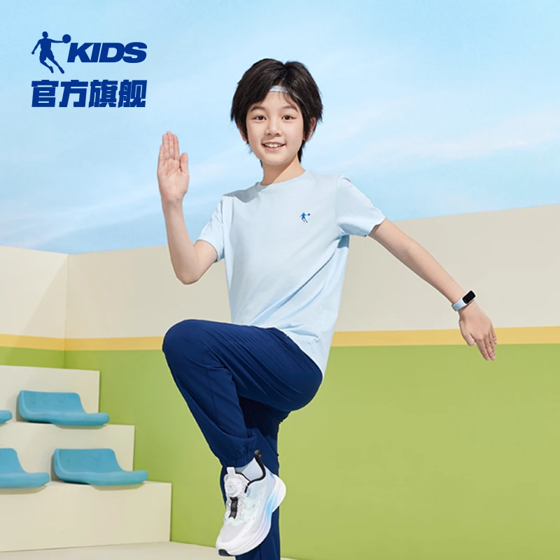 【情哥哥专属】C26乔丹儿童纯棉短袖T恤夏季透气圆领纯棉T恤