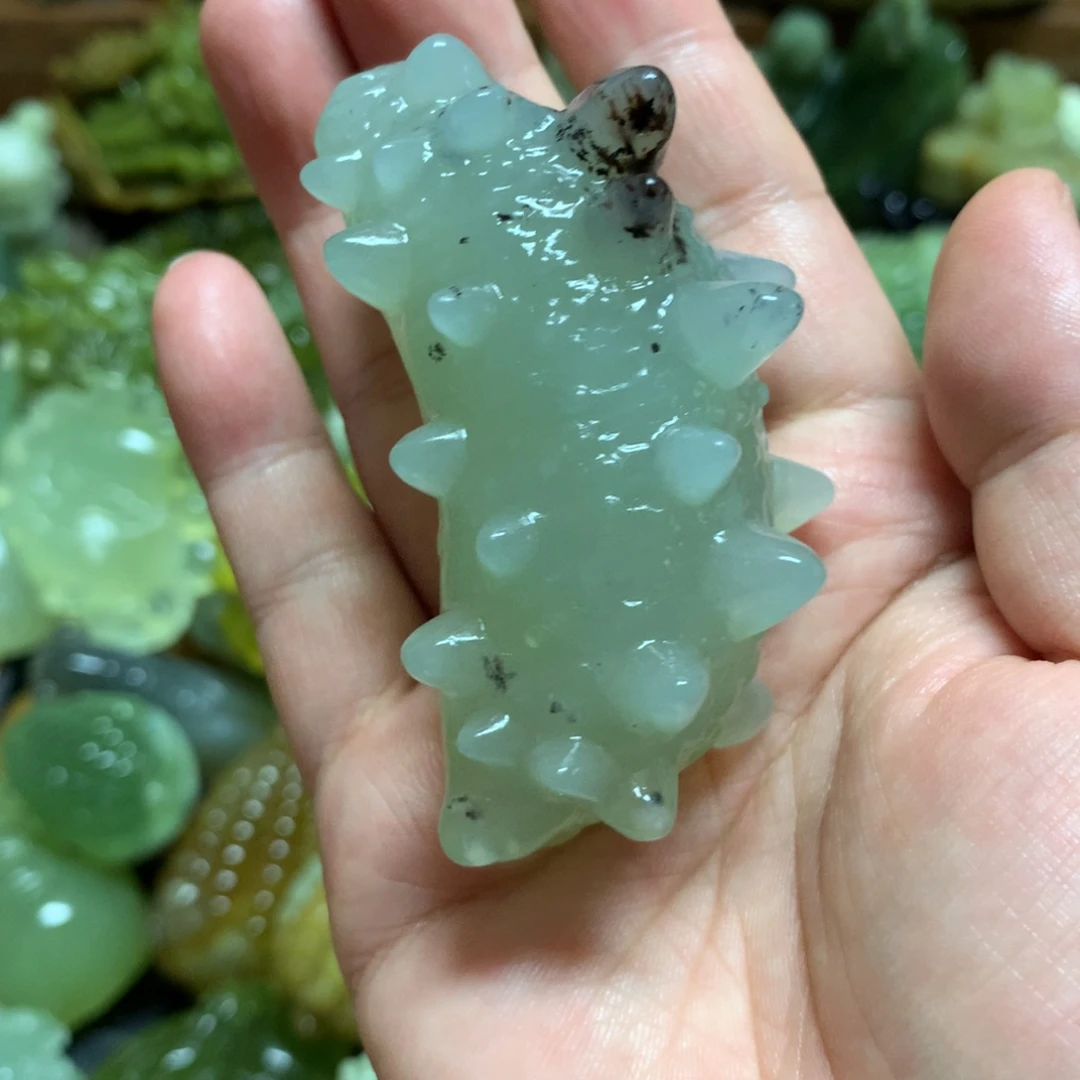 未镶嵌岫玉手把手把