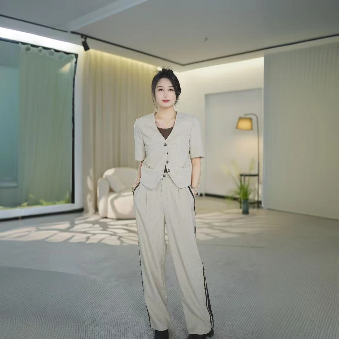 【F955】新款西服马甲套装百搭修身显气质时尚三件套