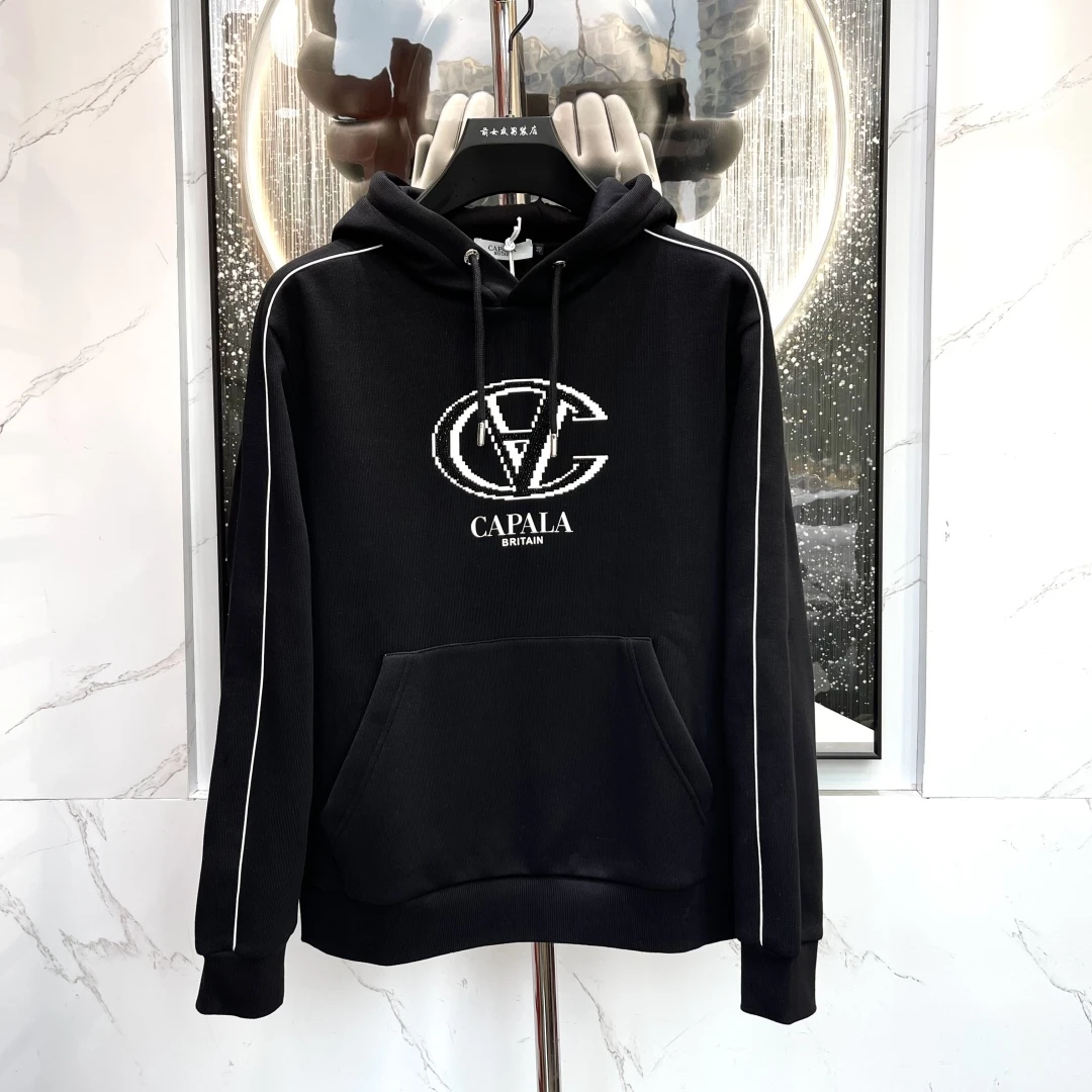 【卡铂拉卫衣】24年新款秋冬男士百搭长袖休闲卫衣圆领阔板2A1250-