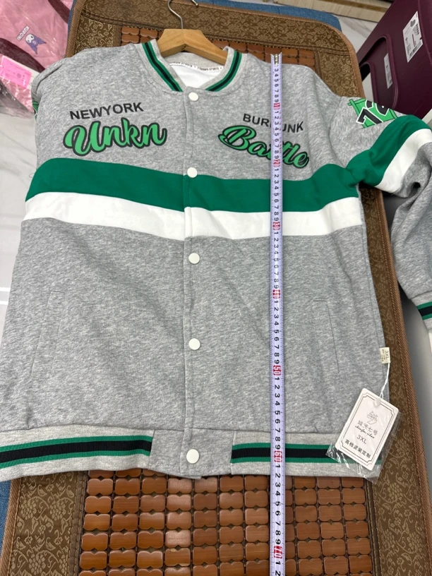 大童外套灰色 蓝色