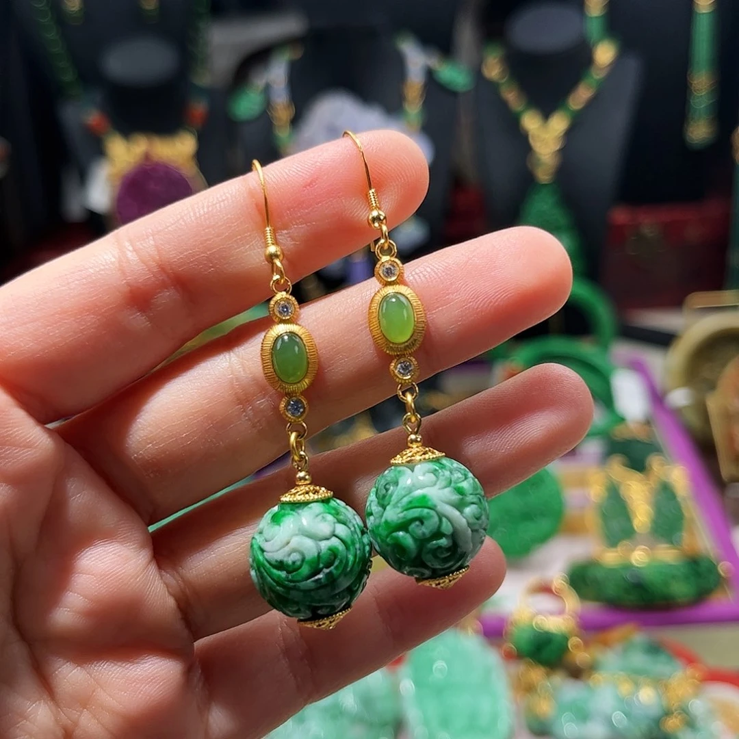 【闪购商品】翡翠耳饰未镶嵌翡翠