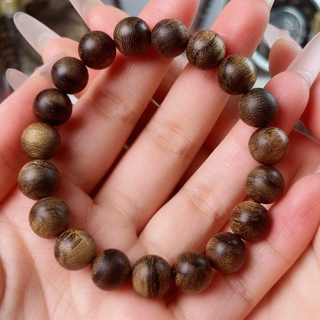 手串沉香越南芽庄老白棋窖藏古董瘤疤1.0