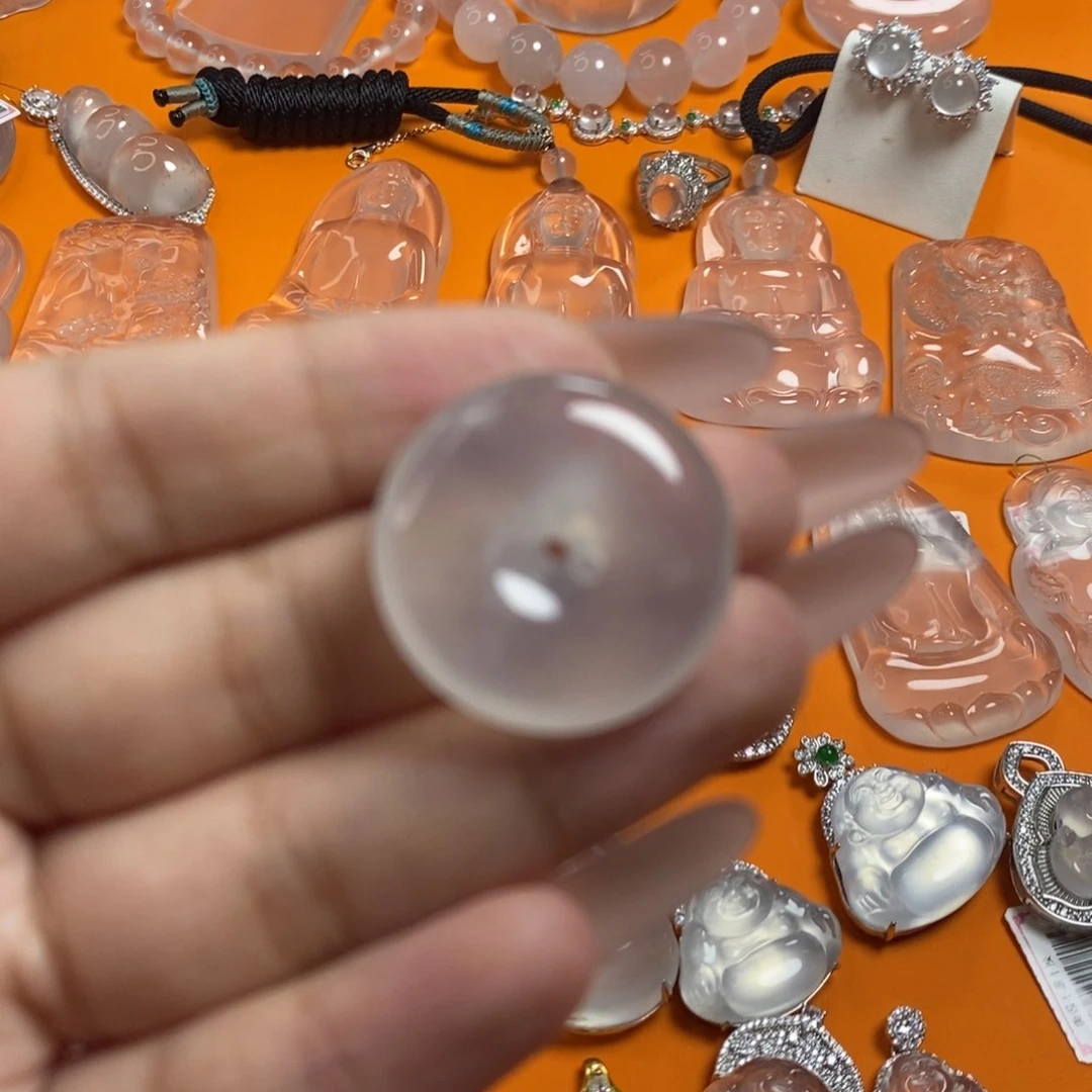 石英质玉平安扣未镶嵌