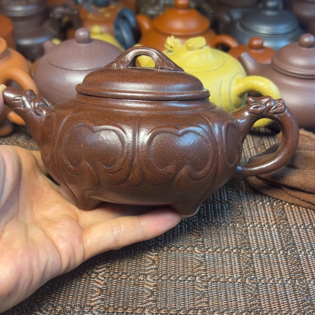 茶壶紫砂宜兴原矿紫砂壶450毫升容量
