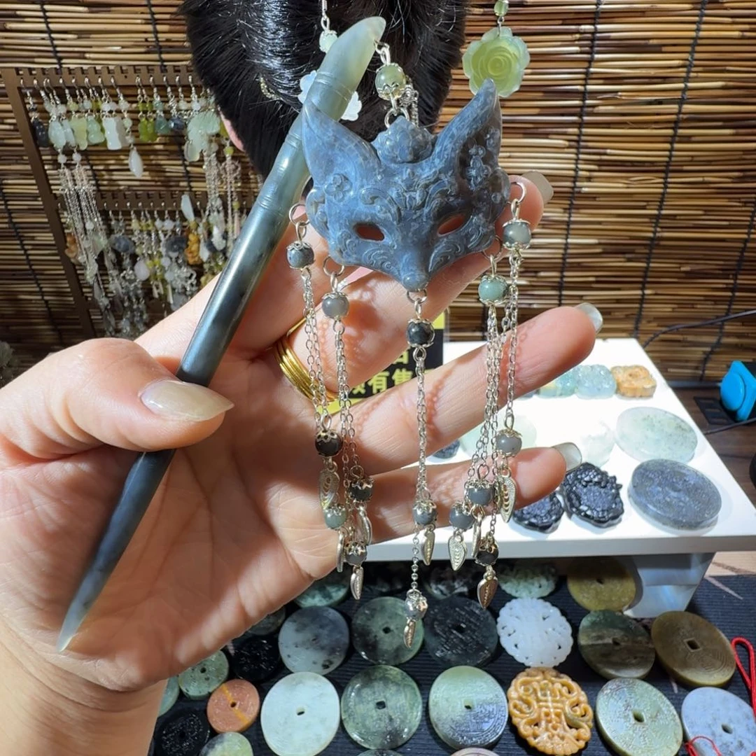 岫玉未镶嵌发簪福利款