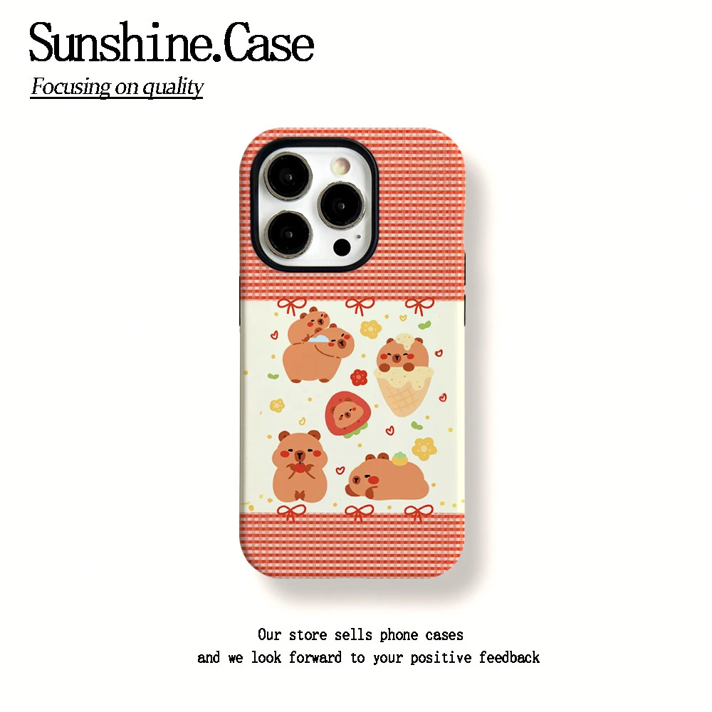 菲林二合一适用苹果华为vivo小米oppo手机壳可爱卡皮16PRO/15