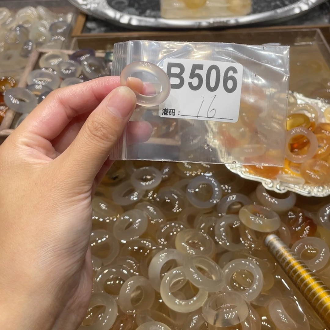 玛瑙/玉髓未镶嵌戒指506