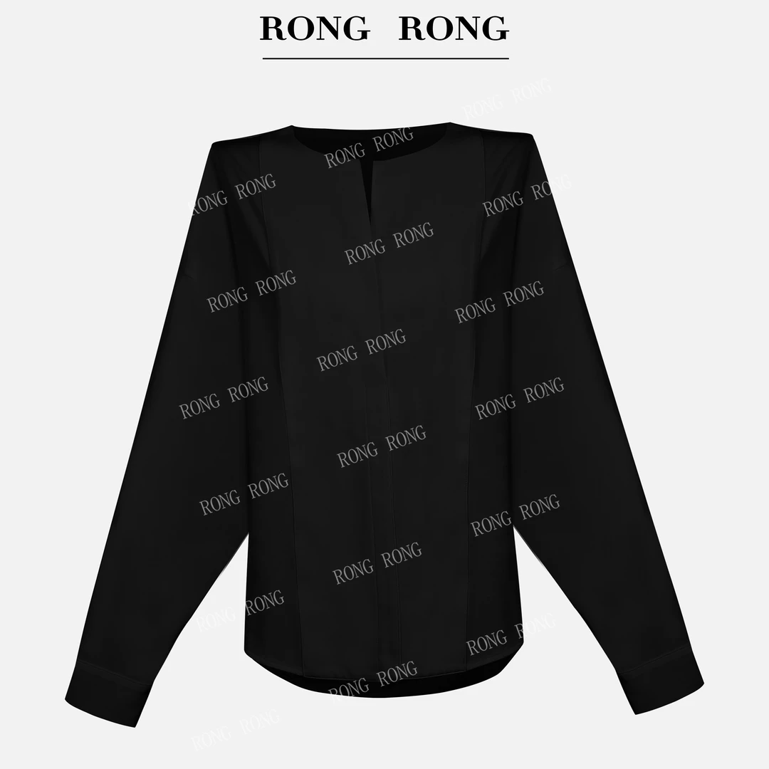 溶溶J【山间雾】RONGRONG 100棉日系复古简约宽松廓形百搭衬衫73196