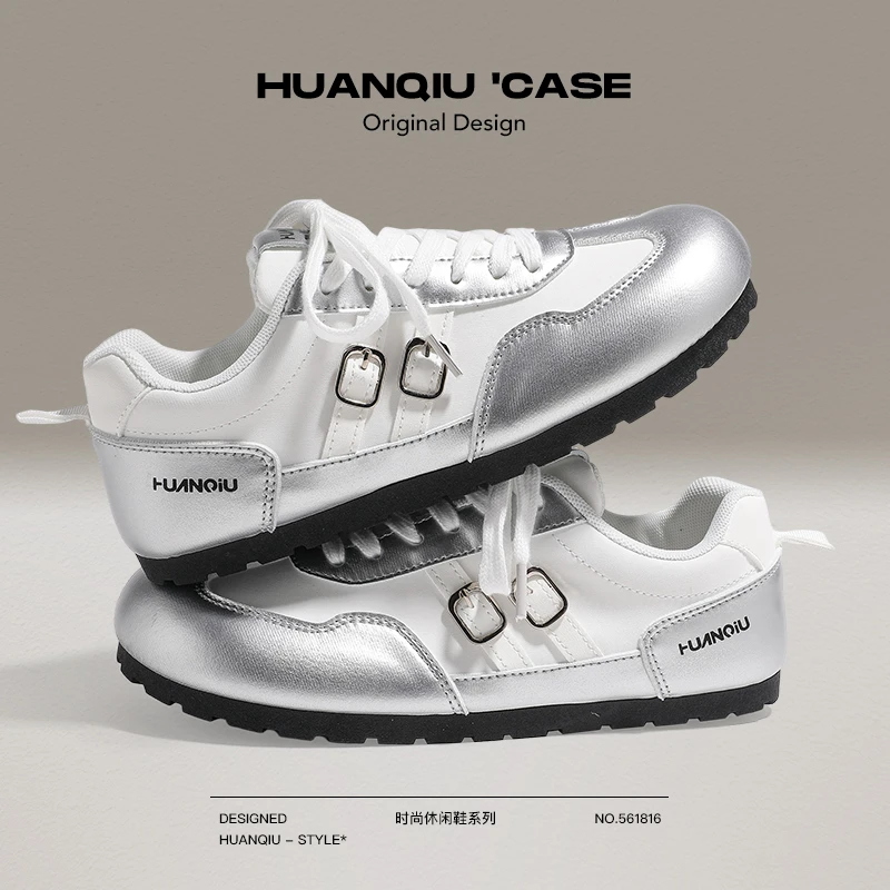 环球薄款阿甘鞋2025夏季新款德训鞋少女风时尚休闲鞋百搭厚底女鞋