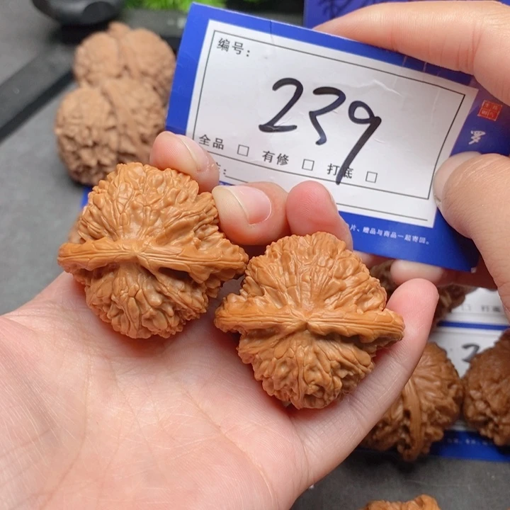 把件桃核41白狮子239号牌