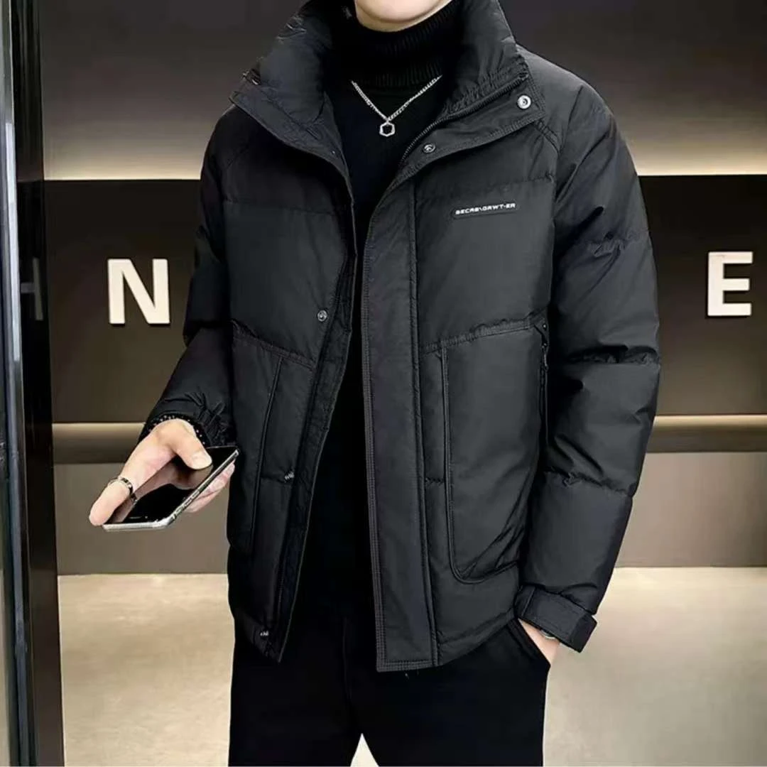 2024新款男士极寒加厚百搭时尚防风御寒短款保暖秋冬潮流外套