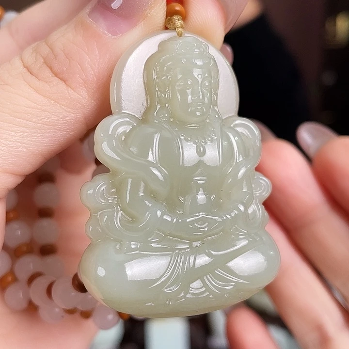 和田玉未镶嵌颈饰定制发货