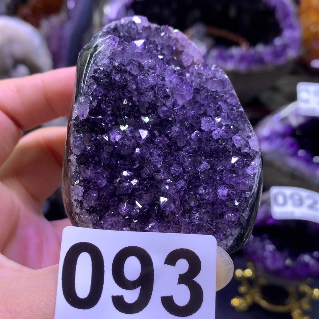 摆件紫晶未镶嵌水晶