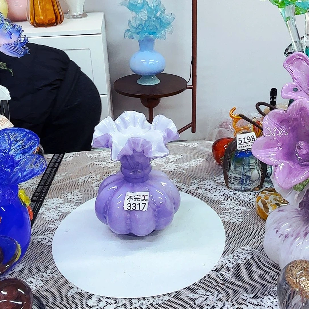 瑕琉璃花瓶花器艺术品