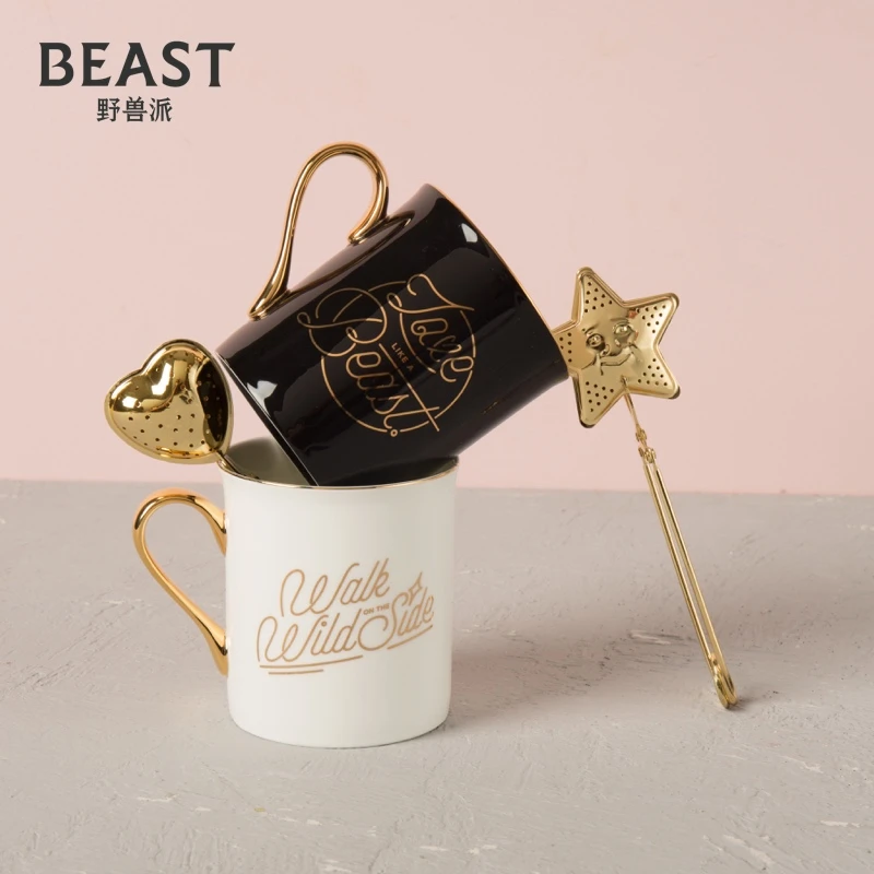 THEBEAST/野兽派骨瓷马克杯情侣对杯高颜值杯子轻奢结婚生日礼物