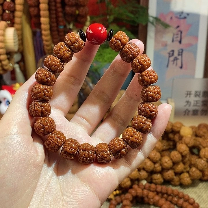 金刚菩提手串135玉华红珠