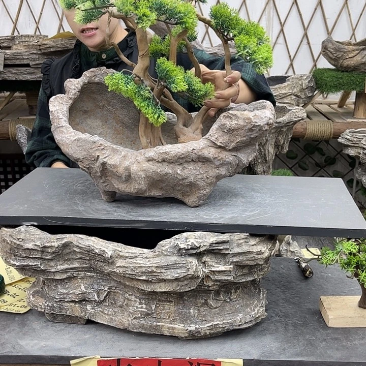 盆景异形花盆鱼缸p2-004